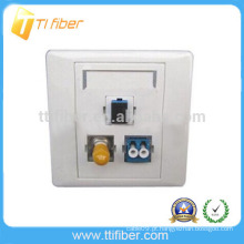 3-Port SC-ST-LC placa de fibra óptica híbrida / placa de parede